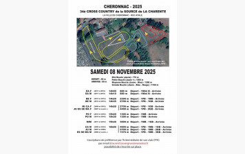 Plans et Horaires Cross Chéronnac 08/11/25
