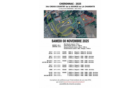 Plans et Horaires Cross Chéronnac 08/11/25